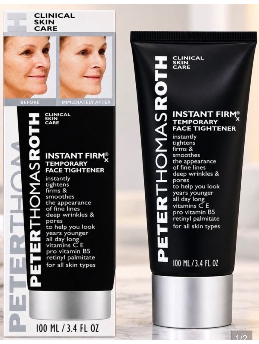 NEW Peter Thomas Roth • Instant FirmX Temporary Face Tightener • Full Size 100ml